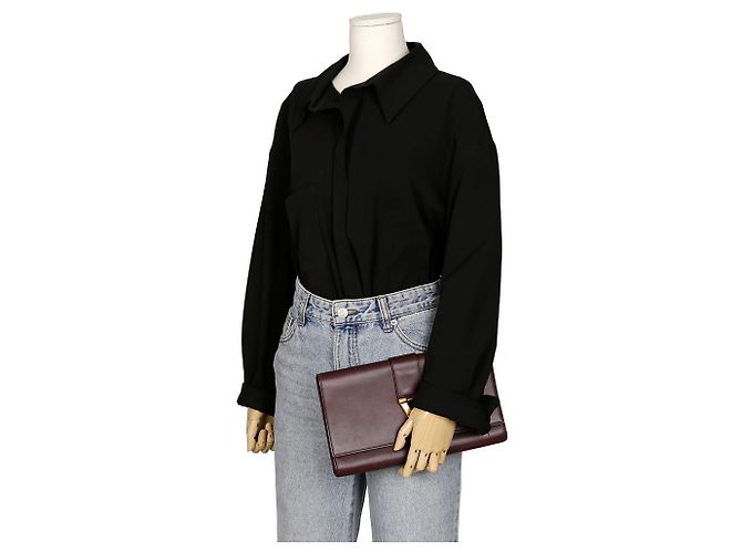 Saint Laurent Clutch Chic con Patta Rosso - vista 21