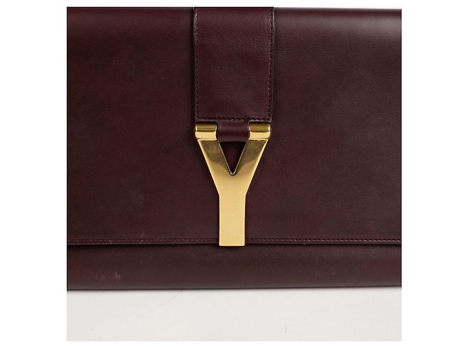 Saint Laurent Clutch Chic con Patta Rosso - vista 3