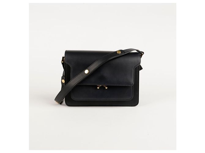 Marni Borsa a spalla e crossbody media Trunk Nero - vista 2