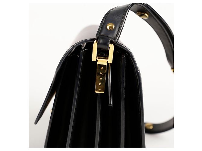 Marni Borsa a spalla e crossbody media Trunk Nero - vista 5