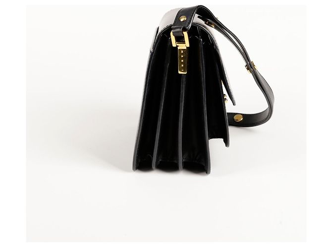 Marni Borsa a spalla e crossbody media Trunk Nero - vista 8