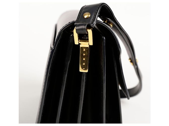 Marni Borsa a spalla e crossbody media Trunk Nero - vista 9