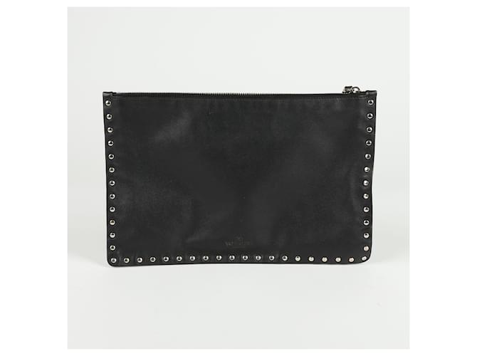 Valentino Clutch Rockstud Nero - vista 3