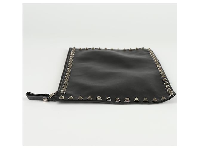 Valentino Clutch Rockstud Nero - vista 6