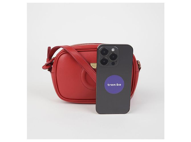 Salvatore Ferragamo Borsa a Spalla Gancini City Mini Rosso - vista 10
