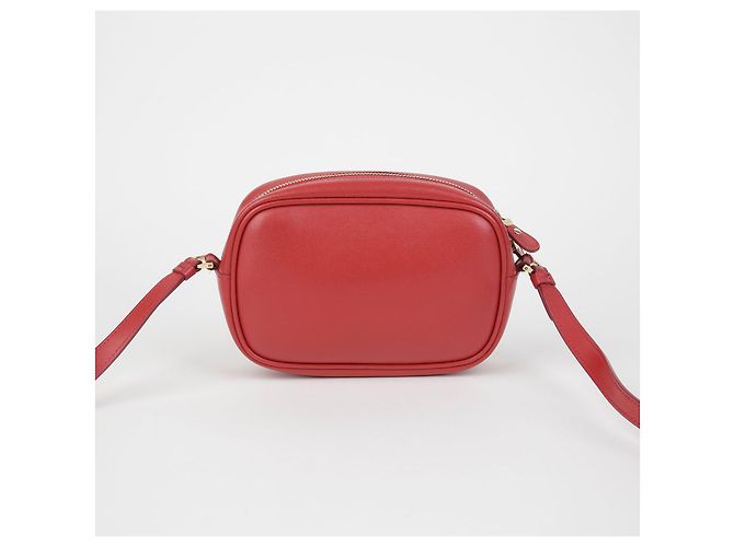 Salvatore Ferragamo Borsa a Spalla Gancini City Mini Rosso - vista 5
