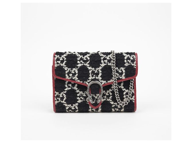 Gucci Borsa a tracolla incrociata Dionysus Chain Nero - vista 2