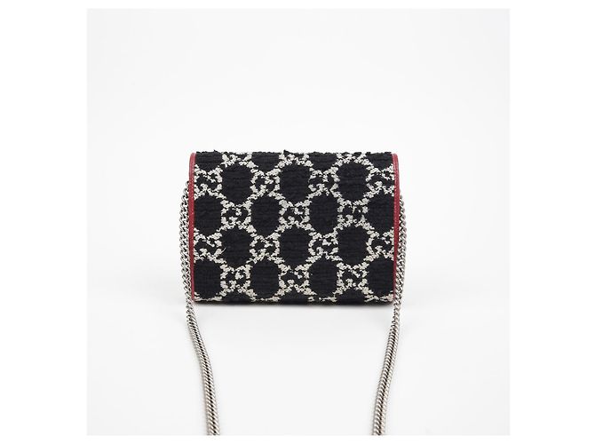 Gucci Borsa a tracolla incrociata Dionysus Chain Nero - vista 4