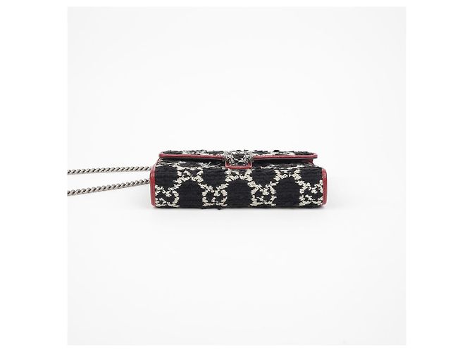 Gucci Borsa a tracolla incrociata Dionysus Chain Nero - vista 6