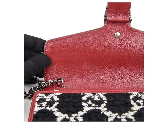 Gucci Borsa a tracolla incrociata Dionysus Chain Nero - vista 9