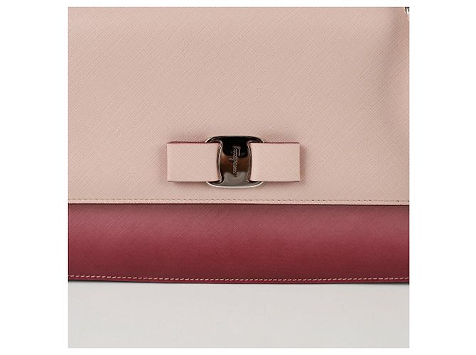Salvatore Ferragamo Genie Medium Schulter-Crossbody-Tasche Pink - Ansicht 2