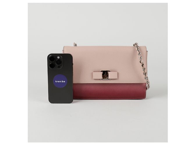 Salvatore Ferragamo Genie Medium Schulter-Crossbody-Tasche Pink - Ansicht 9