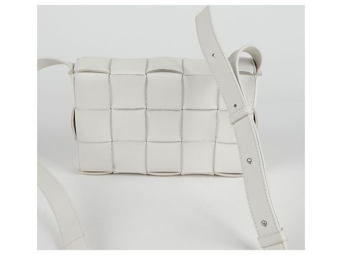 Bottega Veneta Borsa a tracolla Cassette Bianco - vista 4