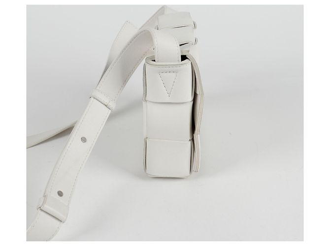 Bottega Veneta Borsa a tracolla Cassette Bianco - vista 5