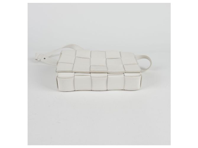 Bottega Veneta Borsa a tracolla Cassette Bianco - vista 6