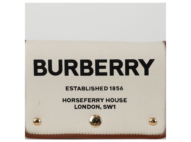 Burberry Borsa a tracolla Hosperi Small Bianco - vista 2