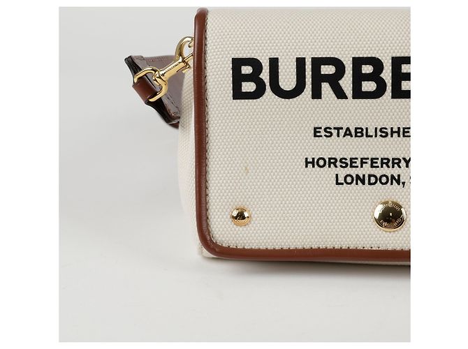 Burberry Borsa a tracolla Hosperi Small Bianco - vista 3