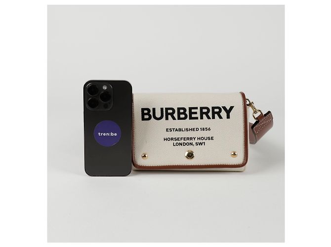 Burberry Borsa a tracolla Hosperi Small Bianco - vista 9