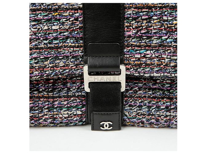 Chanel Clutch Flap Grip Multicolore - vista 3