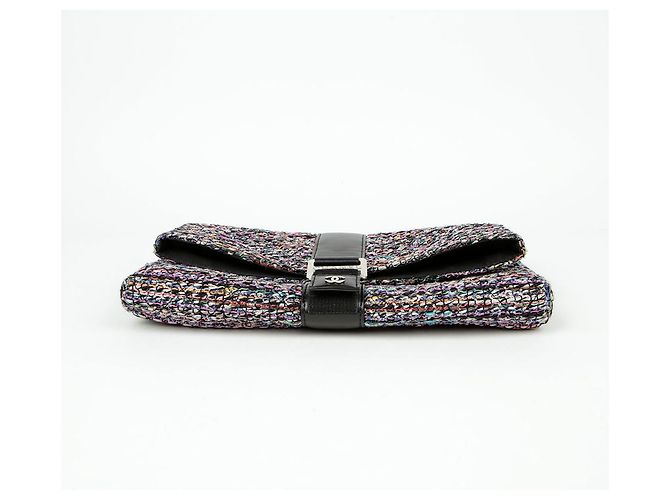Chanel Clutch Flap Grip Multicolore - vista 7