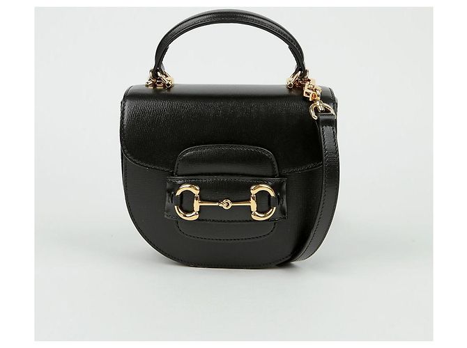 Gucci Borsa mini a mano Horsebit con manico e tracolla Nero - vista 2