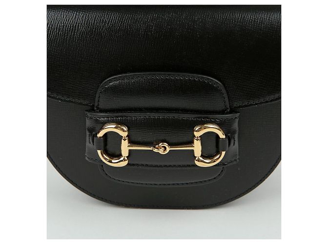 Gucci Borsa mini a mano Horsebit con manico e tracolla Nero - vista 3