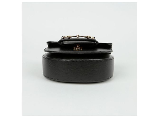 Gucci Borsa mini a mano Horsebit con manico e tracolla Nero - vista 7