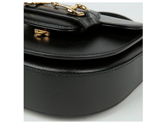 Gucci Borsa mini a mano Horsebit con manico e tracolla Nero - vista 8