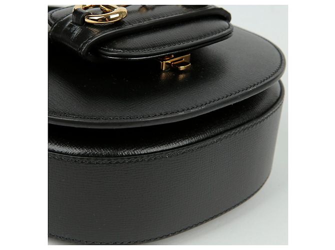 Gucci Borsa mini a mano Horsebit con manico e tracolla Nero - vista 9
