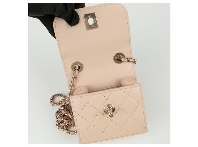 Trendy CC Chanel Borsa a spalla incrociata mini CC alla moda Rosa - vista 12