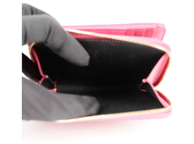 Saint Laurent Casa compacta alrededor de la billetera Rosa - vista 9