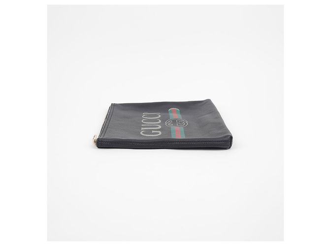 Gucci Clutch portafoglio con stampa logo Nero - vista 3