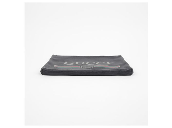 Gucci Clutch portafoglio con stampa logo Nero - vista 4