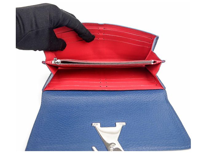 Louis Vuitton Cartera Larga Capucines Azul - vista 10