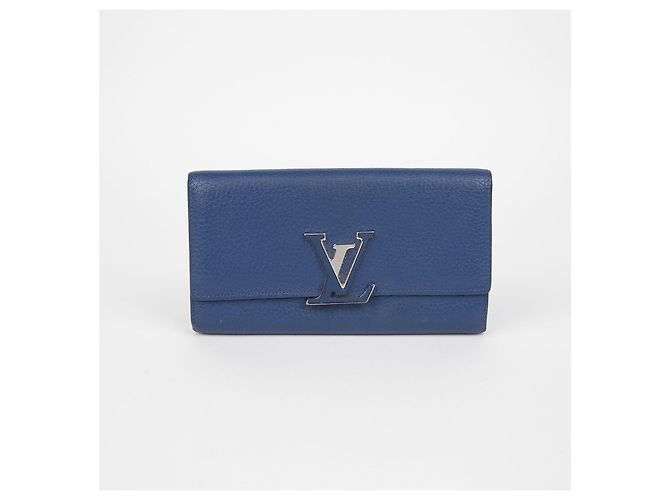 Louis Vuitton Cartera Larga Capucines Azul - vista 2