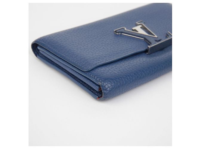 Louis Vuitton Cartera Larga Capucines Azul - vista 7