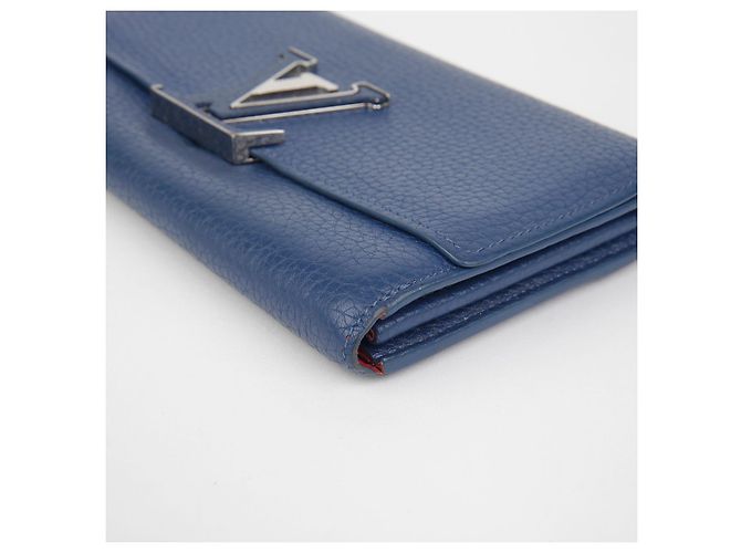 Louis Vuitton Cartera Larga Capucines Azul - vista 8