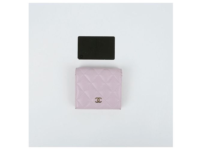 Chanel Portafoglio Bifold Caviar Classico Porpora - vista 13