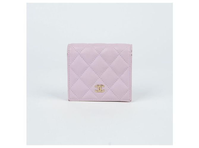 Chanel Portafoglio Bifold Caviar Classico Porpora - vista 2