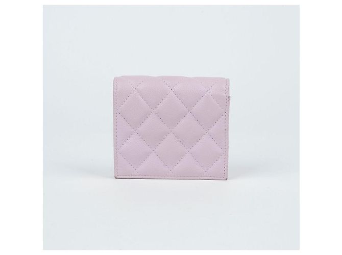 Chanel Portafoglio Bifold Caviar Classico Porpora - vista 4