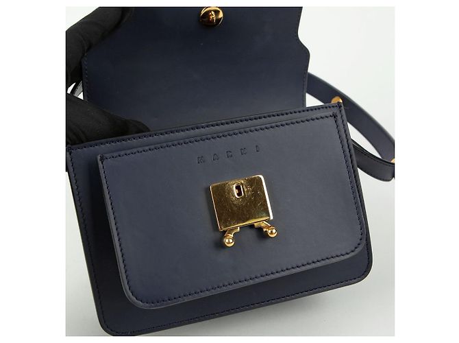 Marni Trunk Mini Umhängetasche Blau - Ansicht 11