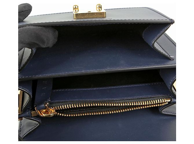 Marni Trunk Mini Umhängetasche Blau - Ansicht 12