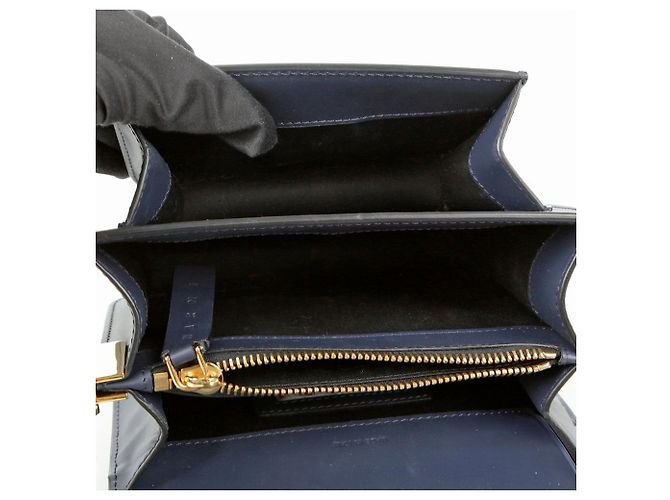 Marni Trunk Mini Umhängetasche Blau - Ansicht 13