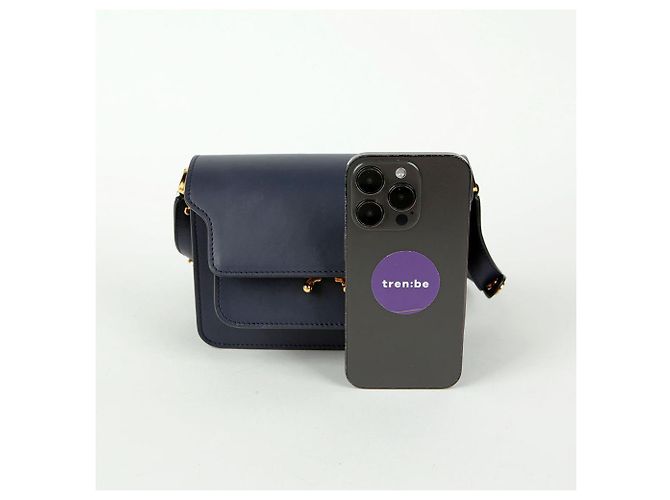 Marni Trunk Mini Umhängetasche Blau - Ansicht 9