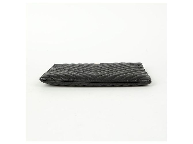 Chanel Clutch Medio Classico in Caviale Nero - vista 6