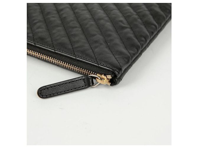 Chanel Clutch Medio Classico in Caviale Nero - vista 7