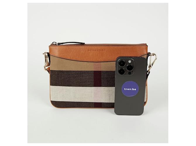 Burberry Clutch Phaeton a tracolla Marrone - vista 13