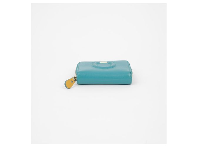 Salvatore Ferragamo Billetera bi-fold Gancini Verde - vista 7