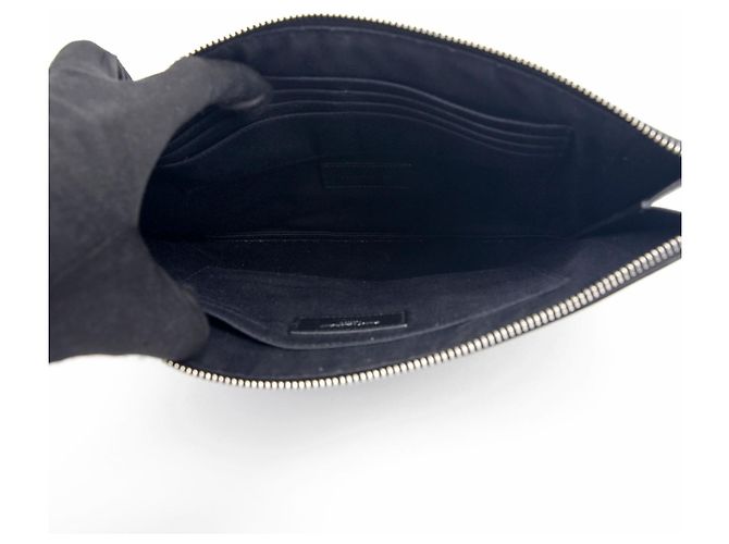 Saint Laurent Monogramm-Tablet-Tasche Schwarz - Ansicht 11