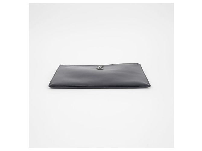 Saint Laurent Monogramm-Tablet-Tasche Schwarz - Ansicht 8